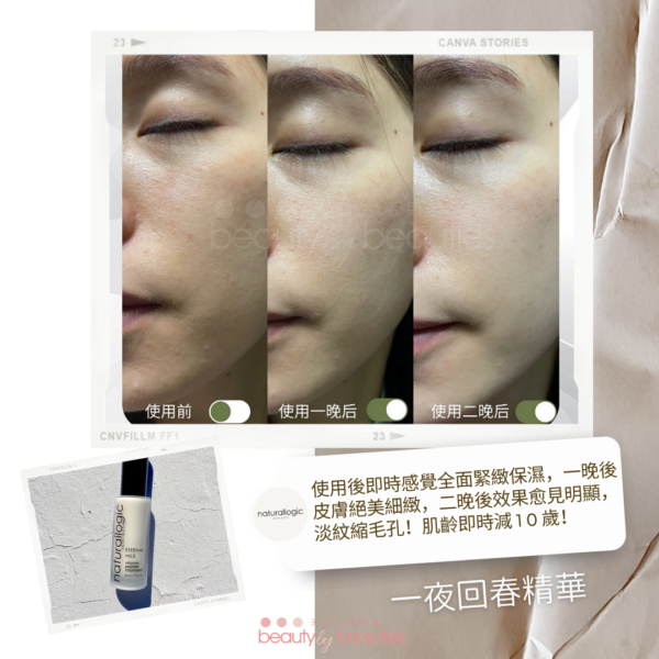 訓醒變返18歲，紋鬆殘乾OUT！Naturallogic 一夜回春精華 30ml - Image 7