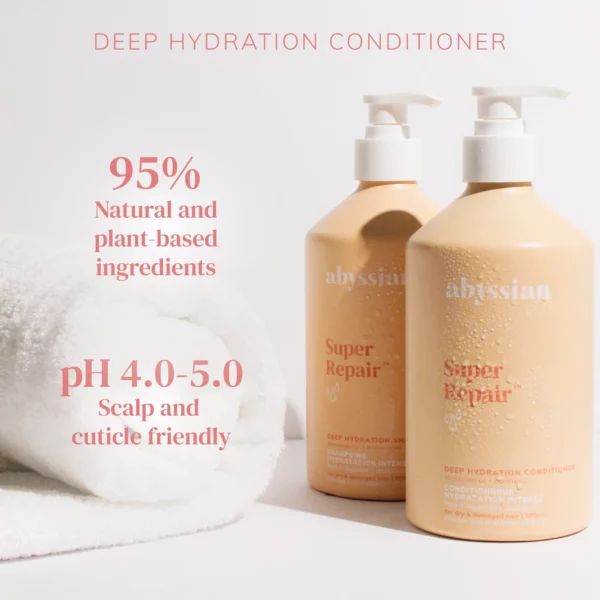 潤髮滋潤，漂染燙、受損開叉適用！Abyssian Super Repair 深層修復護髮乳(無矽) 500ml - Image 3