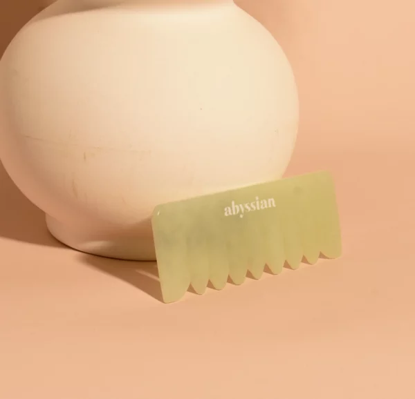 【限時半價】Abyssian Crystal Jade Soothing Comb 翡翠玉石按摩頭皮梳 - Image 4