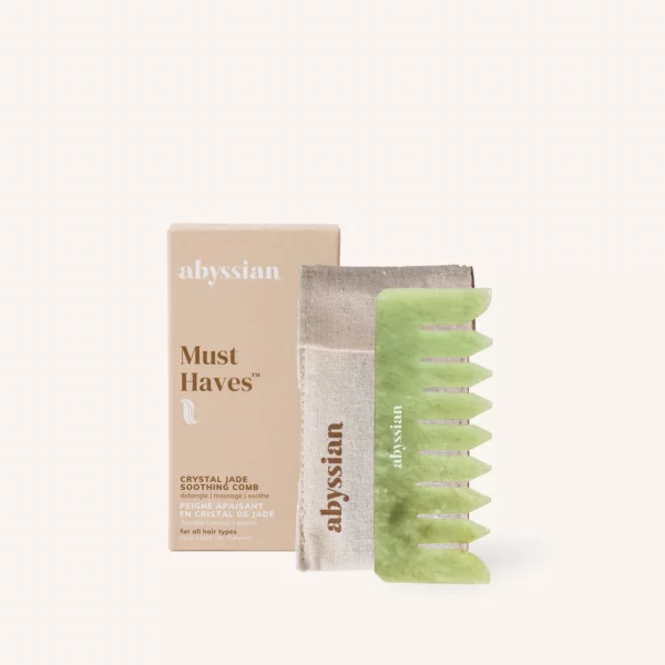 【限時半價】Abyssian Crystal Jade Soothing Comb 翡翠玉石按摩頭皮梳 - Image 3