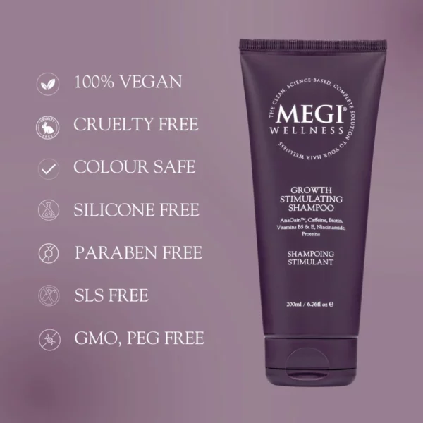 滋養修護 防脫+活髮! Megi Wellness 天然爆髮洗髮水200ml - Image 2