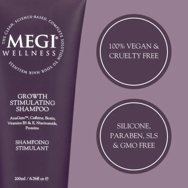 滋養修護 防脫+活髮! Megi Wellness 天然爆髮洗髮水200ml - Image 4