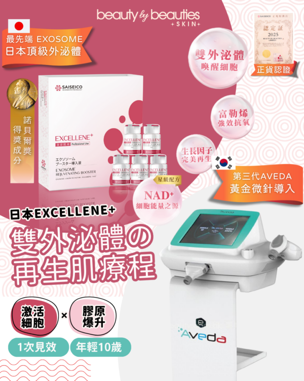 【首次體驗價】 SAISEICO EXCELLENE+ 雙外泌體の再生肌療程